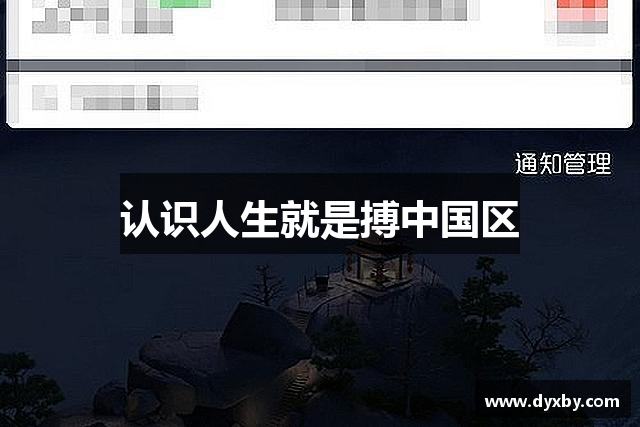 认识人生就是搏中国区